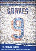 Mosaic for Adam Graves tribute event at Madison Square Garden
