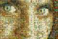 National Geographic covers mosaic.
A close-up of the face.