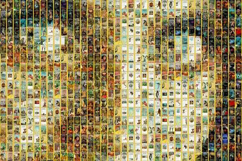 National Geographic covers mosaic.
A close-up of the face.