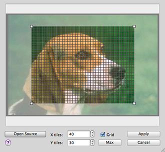 Source image setup screen.