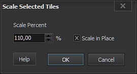 Scale Tiles dialogue.