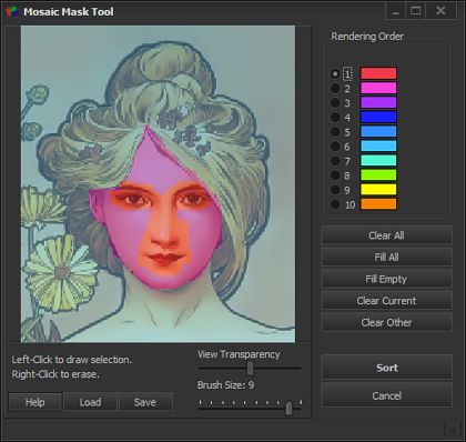 Sort by Mask Tool