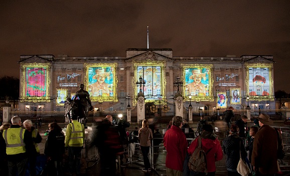 Face Britain Event.
Mazaika mosaic at Buckingham Palace.