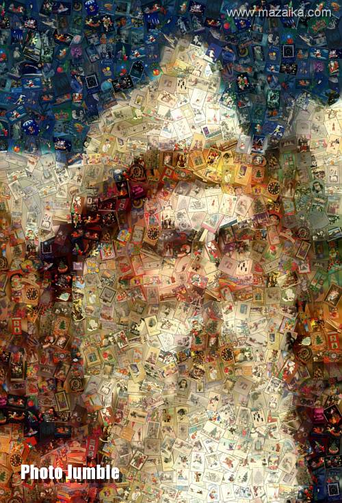 Unordered picture mosaic example