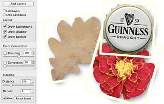 Wrong rectangular shadow and borders with non rectangular layers.