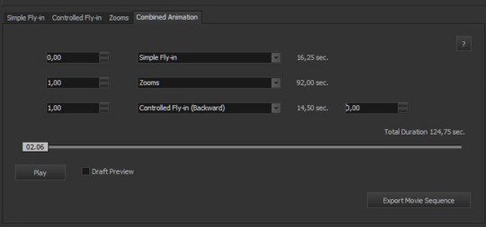 Combined Animation Tab