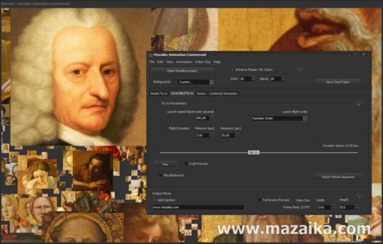 Mazaika-Animation Interface