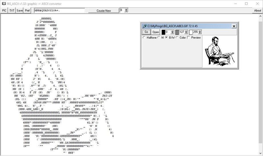 BG_ASCII Screenshot